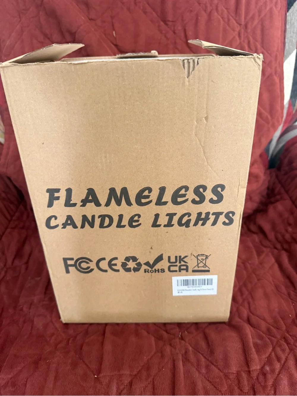 Flameless Candle Lights - Red - Unbranded